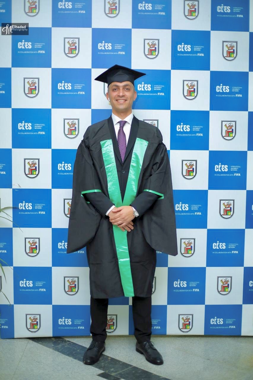 Mohamed Sobh at CIES / FIFA graduation